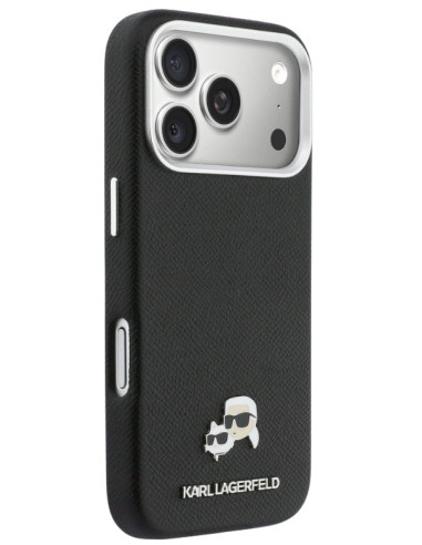 KARL LAGERFELD CARCASA MAGSAFE K&C PIN IPHONE 18 PRO MAX/17PRO MAX NEGRO
