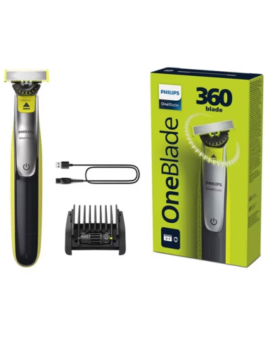 PHILIPS CORTABARBA ONEBLADE 360° / PEINE 5 LONGITUDES QP2734/23