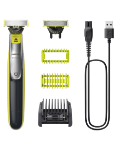 PHILIPS CORTABARBA ONEBLADE 360° / PEINE 5 LONGITUDES QP2834/23