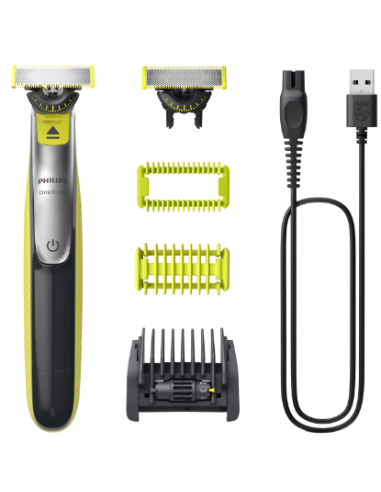 PHILIPS CORTABARBA ONEBLADE 360° / PEINE 5 LONGITUDES QP2834/23