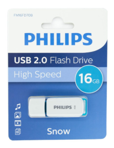 PHILIPS PENDRIVE 16GB SNOW OCEAN BLUE