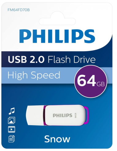 PHILIPS PENDRIVE 64GB MAGIC PURPLE