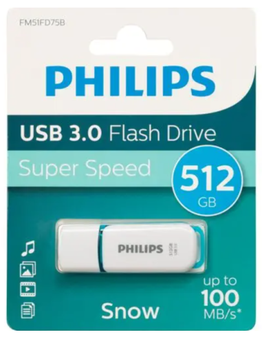 PHILIPS PENDRIVE SNOW SPRING GREEN 512GB