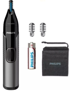 PHILIPS PERFILADOR DE NARIZ 3650 A PILAS + 3 ACCESORIOS