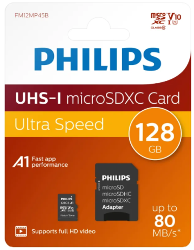 PHILIPS TARJETA MICRO SDXC 128GB