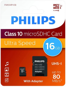PHILIPS TARJETA  MICRO SD 16GB