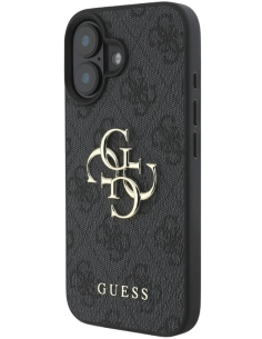 GUESS CARCASA 4G BIG LOGO IPHONE 16 NEGRO