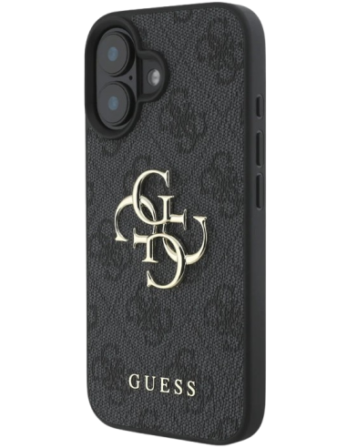 GUESS CARCASA 4G BIG LOGO IPHONE 16 NEGRO