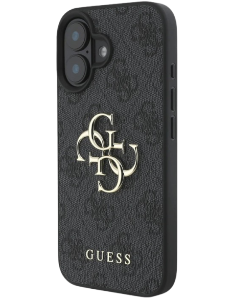 GUESS CARCASA 4G BIG LOGO IPHONE 16 NEGRO