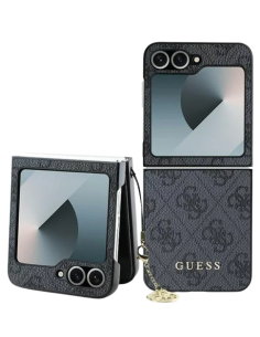 GUESS CARCASA 4G CHARM SAMSUNG FLIP 6 GRIS