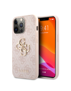 GUESS CARCASA 4G METAL LOGO IPHONE 14 ROSA