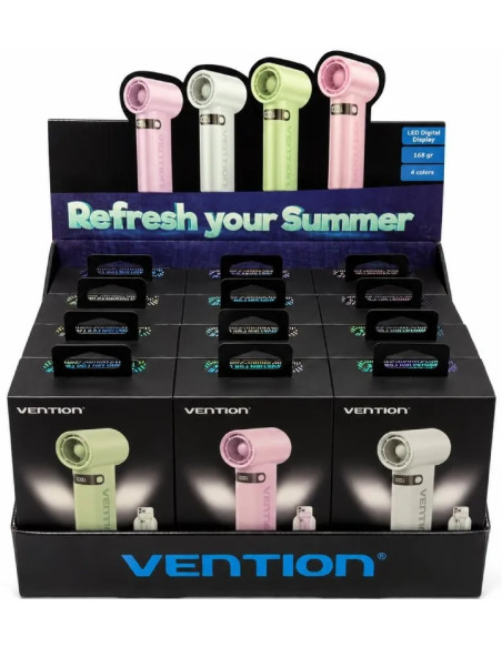 VENTION PACK 12 VENTILADORES / CON PATALLA 17,000 RPM / 4 COLORES