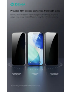 DEVIA CRISTAL TEMPLADO PRIVACIDAD CON APLICADOR IPHONE IPHONE 18 PRO MAX 2