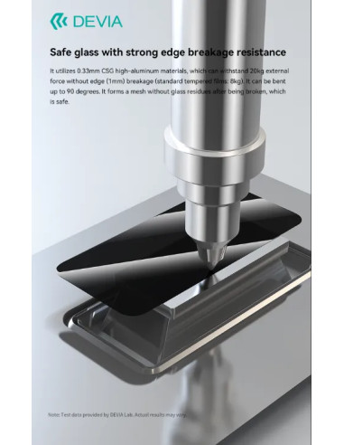 DEVIA CRISTAL TEMPLADO PRIVACIDAD CON APLICADOR IPHONE IPHONE 18 PRO MAX