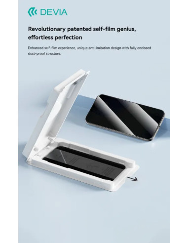DEVIA CRISTAL TEMPLADO PRIVACIDAD CON APLICADOR IPHONE IPHONE 18 PRO MAX