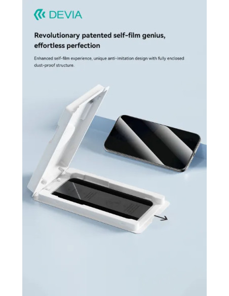 DEVIA CRISTAL TEMPLADO PRIVACIDAD CON APLICADOR IPHONE IPHONE 18 PRO MAX