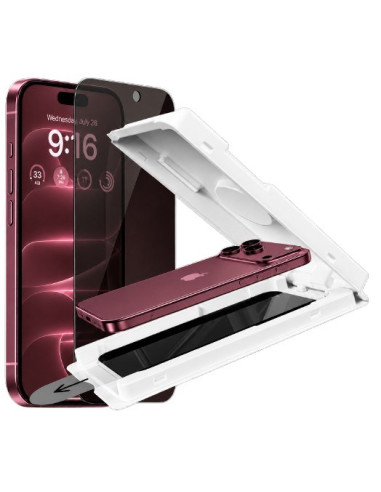 DEVIA CRISTAL TEMPLADO PRIVACIDAD CON APLICADOR IPHONE IPHONE 18 PRO