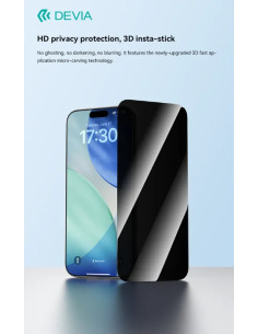 DEVIA CRISTAL TEMPLADO PRIVACIDAD CON APLICADOR IPHONE IPHONE 18 PRO 2