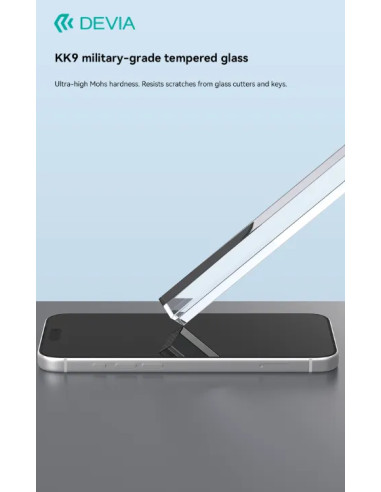 DEVIA CRISTAL TEMPLADO PRIVACIDAD CON APLICADOR IPHONE IPHONE 18 PRO