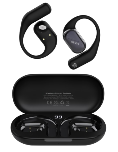 DEVIA AURICULAR BLUETOOTH OWS LITE1 NEGRO