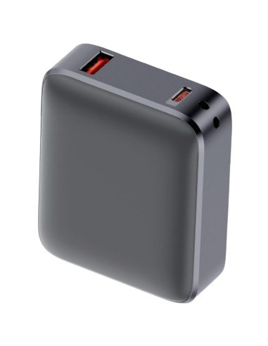 KSIX BATERIA AUXILIAR 10000mAh PD 22,5W / DISPLAY + CABLE USBc