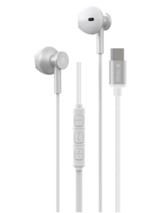 DEVIA AURICULAR SMART METAL M2 TIPO C PLATA