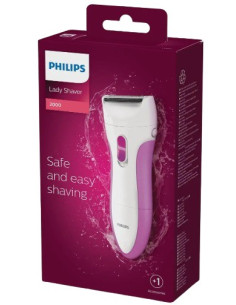 PHILIPS AFEITADORA FEMENINA WET&DRY HP6341 VIOLETA 2