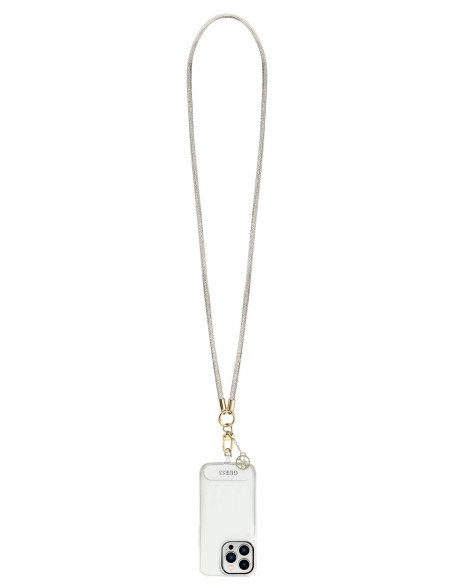GUESS COLGANTE CHARM RHINESTONE CHARM PLATA
