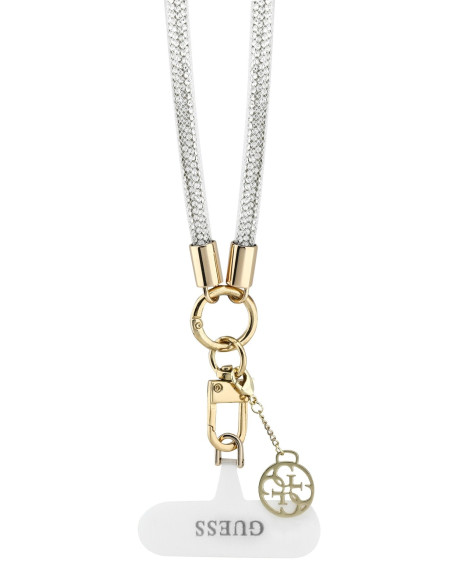 GUESS COLGANTE CHARM RHINESTONE CHARM PLATA