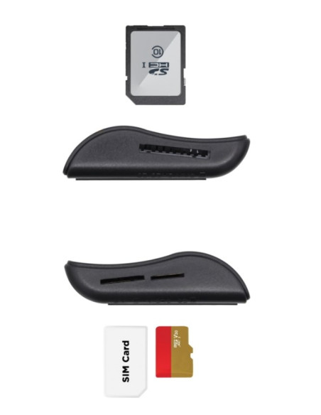 AISENS LECTOR DNI ELECTRONICO Y TARJETAS NEGRO