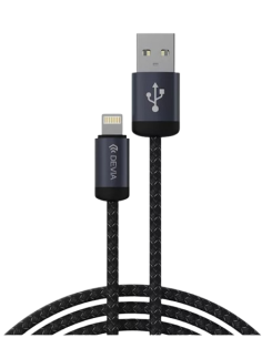 DEVIA CABLE GRACIOUS USB - LIGHTNING 2.4A V2 1M NEGRO