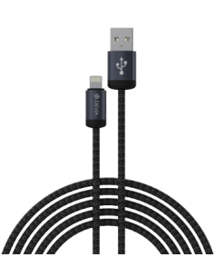 DEVIA CABLE GRACIOUS USB A - LIGHTNING 2.4A 2m NEGRO