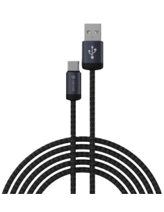 DEVIA CABLE GRACIOUS USB A - TIPO C 2A 2m NEGRO