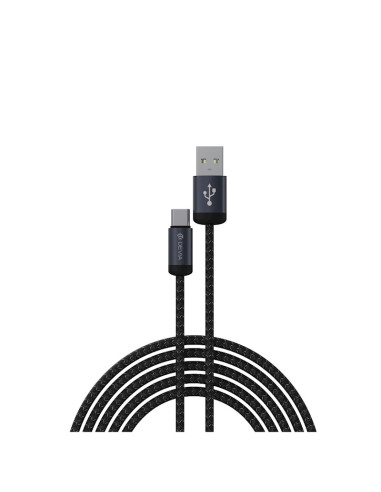 DEVIA CABLE GRACIOUS USB A - TIPO C 2A V2 1M NEGRO