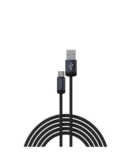 DEVIA CABLE GRACIOUS USB A - TIPO C 2A V2 1M NEGRO