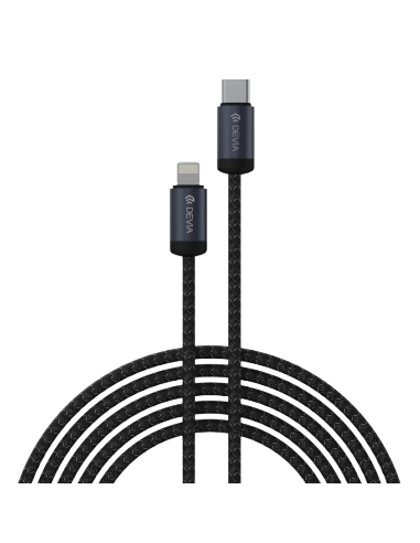 DEVIA CABLE GRACIOUS USB C - LIGHTNING PD 27W 3A 3m NEGRO