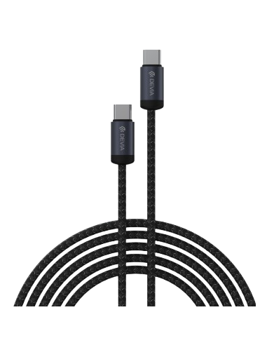 DEVIA CABLE GRACIOUS USB C - USB C 3A PD 60W 3m NEGRO
