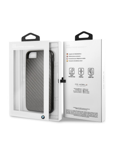 BMW CARCASA CARBONO IPHONE 8/7/6S/SE 2020 NEGRO