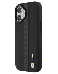 BMW CARCASA MAGSAFE BLUE STRIPE IPHONE 17 NEGRO