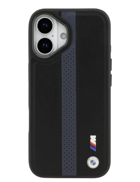BMW CARCASA MAGSAFE BLUE STRIPE IPHONE 17 NEGRO