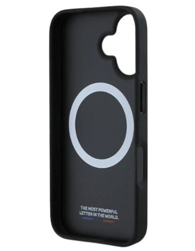 BMW CARCASA MAGSAFE CARBON TRICOLOR IPHONE 16 PLUS NEGRO