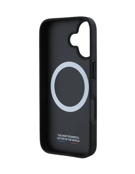 BMW CARCASA MAGSAFE CARBON TRICOLOR IPHONE 16 PLUS NEGRO