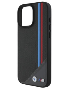 BMW CARCASA MAGSAFE MESH TRICOLOR IPHONE 16 NEGRO