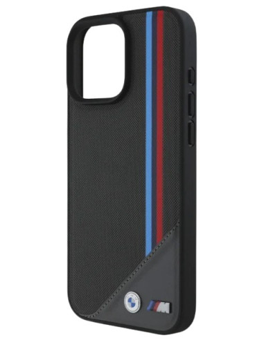 BMW CARCASA MAGSAFE MESH TRICOLOR IPHONE 16 NEGRO