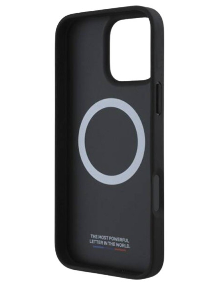 BMW CARCASA MAGSAFE MESH TRICOLOR IPHONE 16 NEGRO