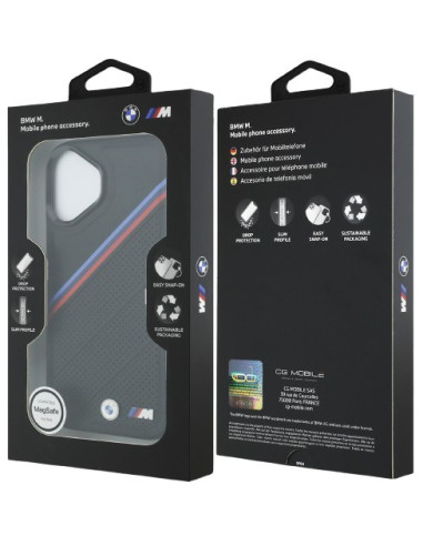BMW CARCASA MAGSAFE TRICOLOR IPHONE 17 NEGRO