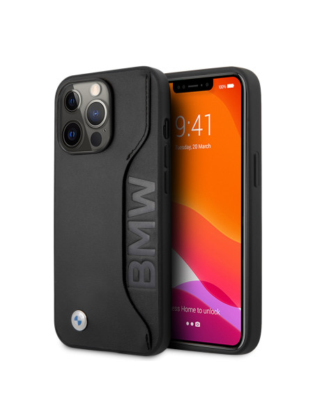 BMW CARCASA WORDMARK IPHONE 13 PRO NEGRA