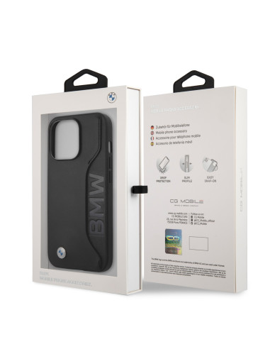 BMW CARCASA WORDMARK IPHONE 13 PRO NEGRA