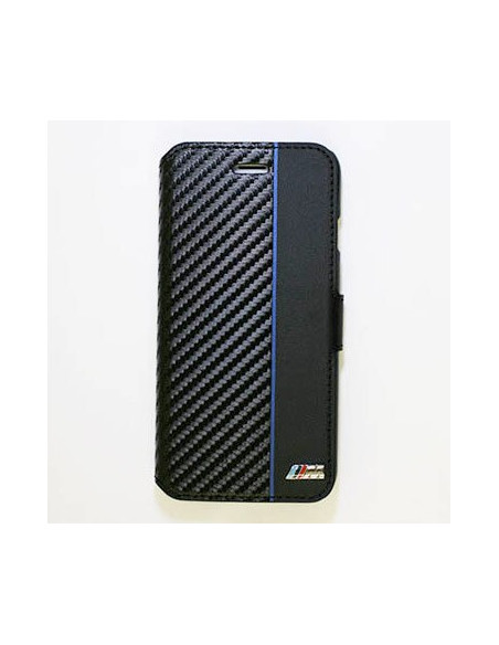 BMW FUNDA CARBON STRIPE BLUE SAMSUNG S9+ NEGRO