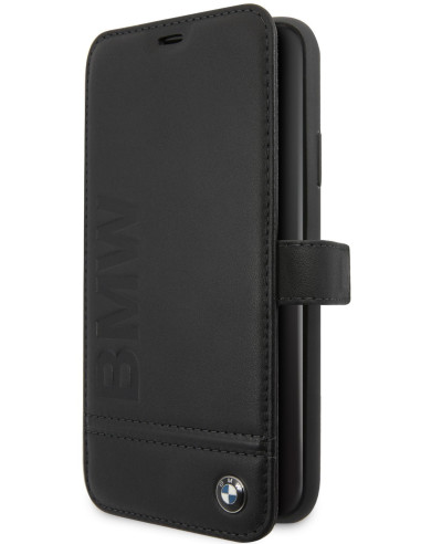 BMW funda SIGNATURE IPhone 12 MINI piel NEGRO